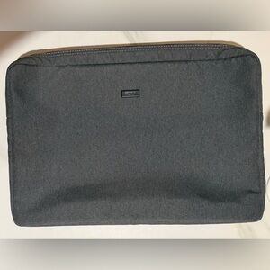 Tumi Black Laptop Sleeve with Subtle Logo